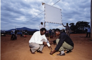 Teams in Kenya prepare to show the JESUS film